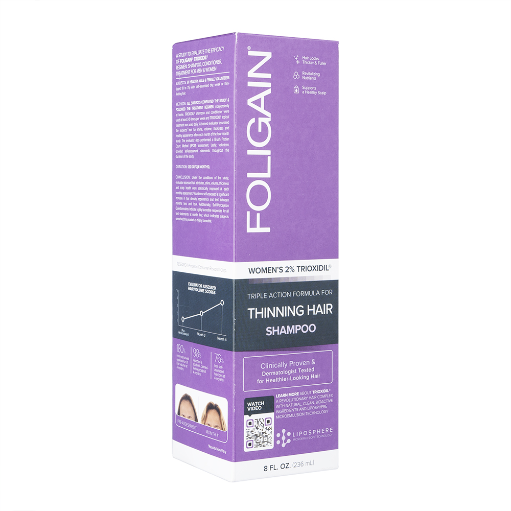 トリプルアクション・シャンプーフォーシニングヘア(女性用)(Foligain)236ml 1箱