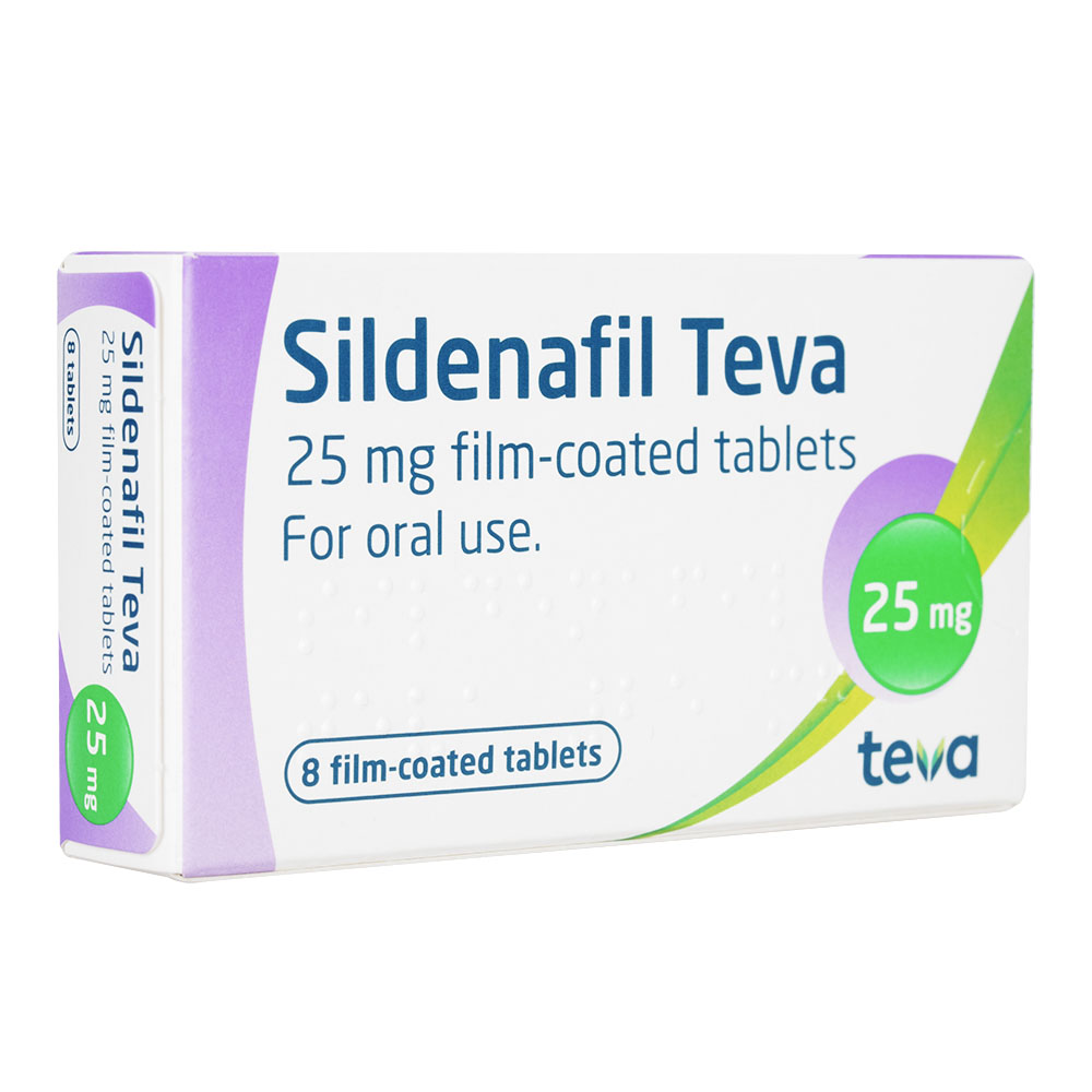 (TEVA)シルデナフィル25mg8錠 3箱