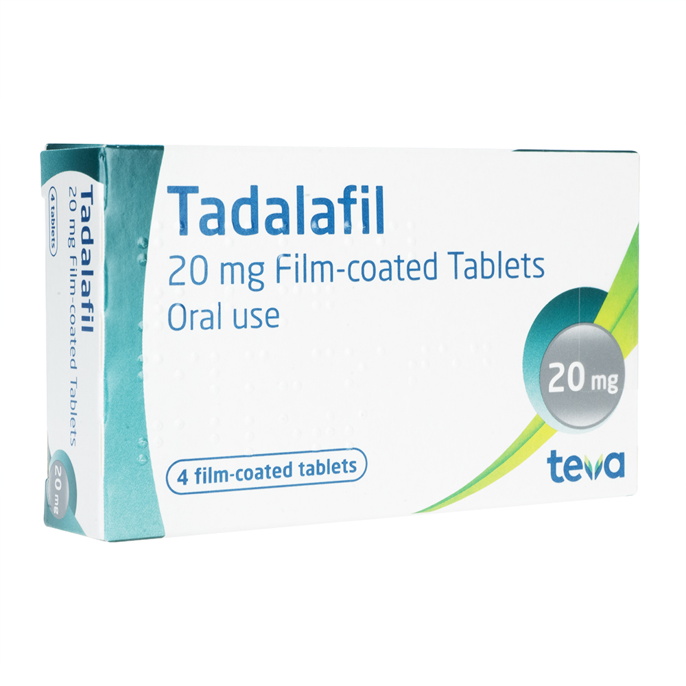 タダラフィル20mg4錠(TEVA) 5箱